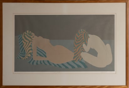 Two Nudes #1 Illegibly Signed Dated 1979