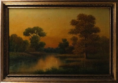 ED Craig  (English 19th C.) Oil on Canvas