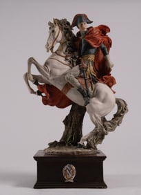 Capodimonte Napoleon On Horseback Porcelain Sculpture By Guissepe Armani