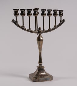 Judaic Sterling Silver Menorah By Hadad Brothers