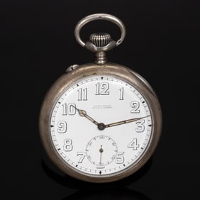 USA Army Corps Engineers 800 Silver Pocket Watch Ulysse Nardin Locle & Geneve