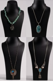 Native American Navajo Sterling Silver Necklace Collection
