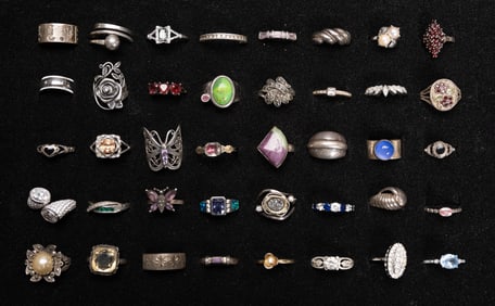 Vintage Sterling Silver Ring Collection