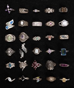 Vintage Sterling Silver Ring Collection