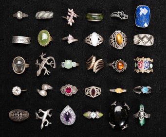 Vintage Sterling Silver Ring Collection