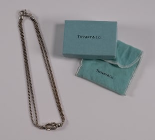 Tiffany & Co Sterling Silver "Love Knot" Necklace