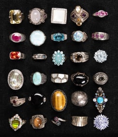Vintage Sterling Silver Ring Collection