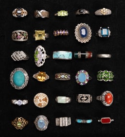 Vintage Sterling Silver Ring Collection