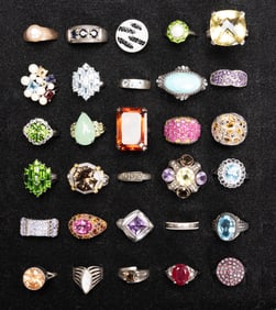 Vintage Sterling Silver Ring Collection