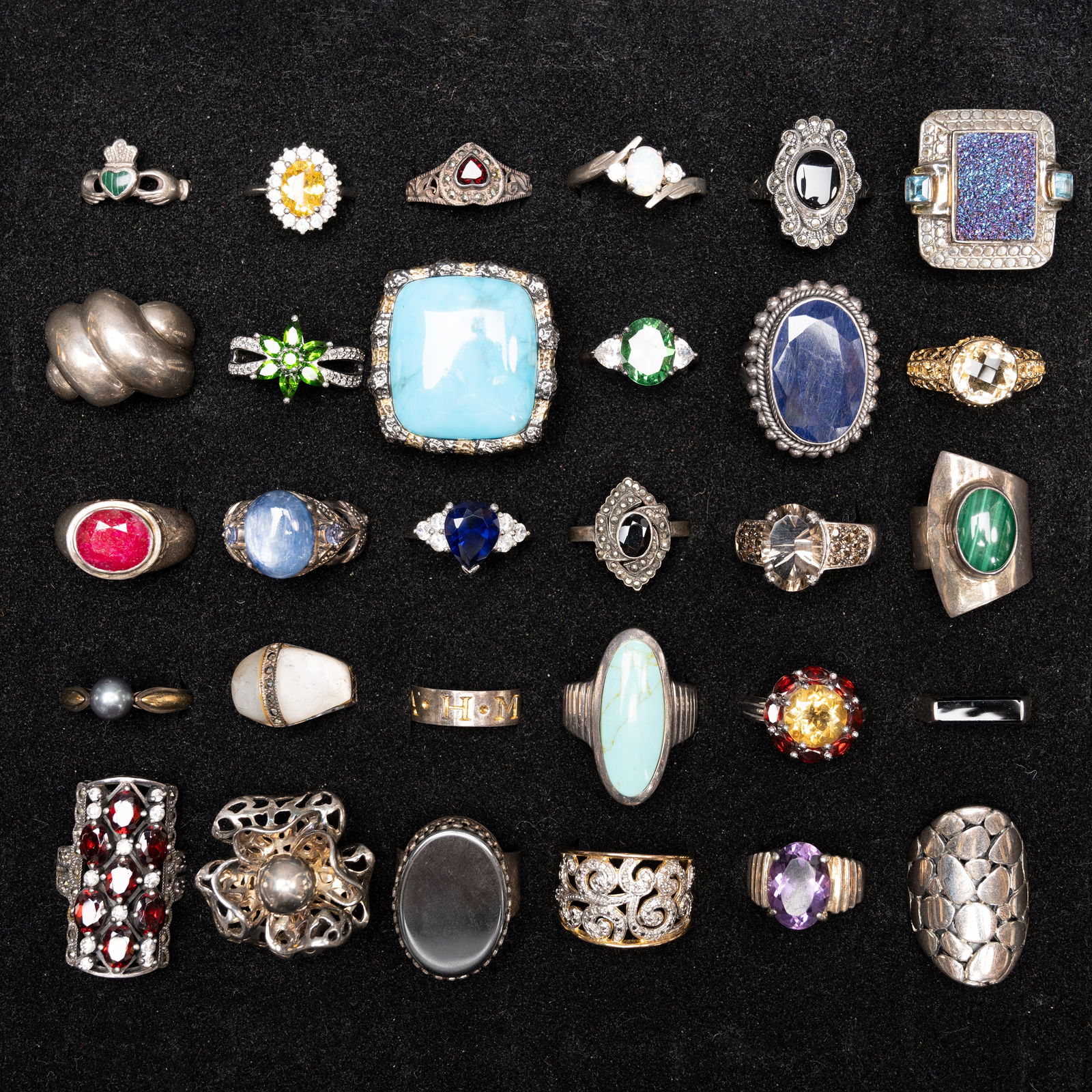 Vintage Sterling Silver Ring Collection (1 of 11)