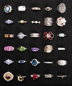 Vintage Sterling Silver Ring Collection