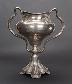 Lg 19th C Gorham Sterling Silver Loving Cup Trophy Of Honor Judge Otto A Rosalsky