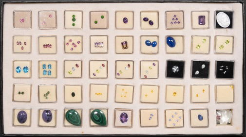 Natural Semi-Precious Faceted Gemstones Lot