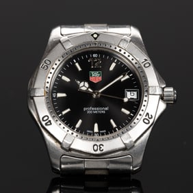 Vintage Tag Hauer 2000 Professional WK1110-0 Saphire Glass Mens Wristwatch