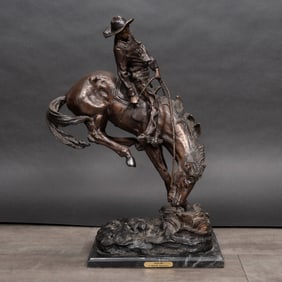 Frederic Remington (American, 1861-1909) "Outlaw" Bronze