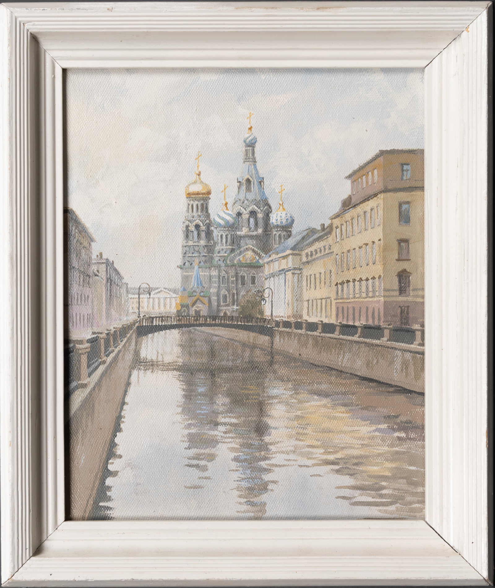 Russian Landscape Oil on Canvas St. Petersburg (1 of 3)