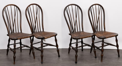 Karpen Furniture Co. Braced Windsor Chair Set (4)