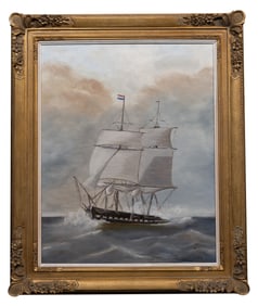 Sylvia Van DeWater (Dutch, 20th C.) Waterscape