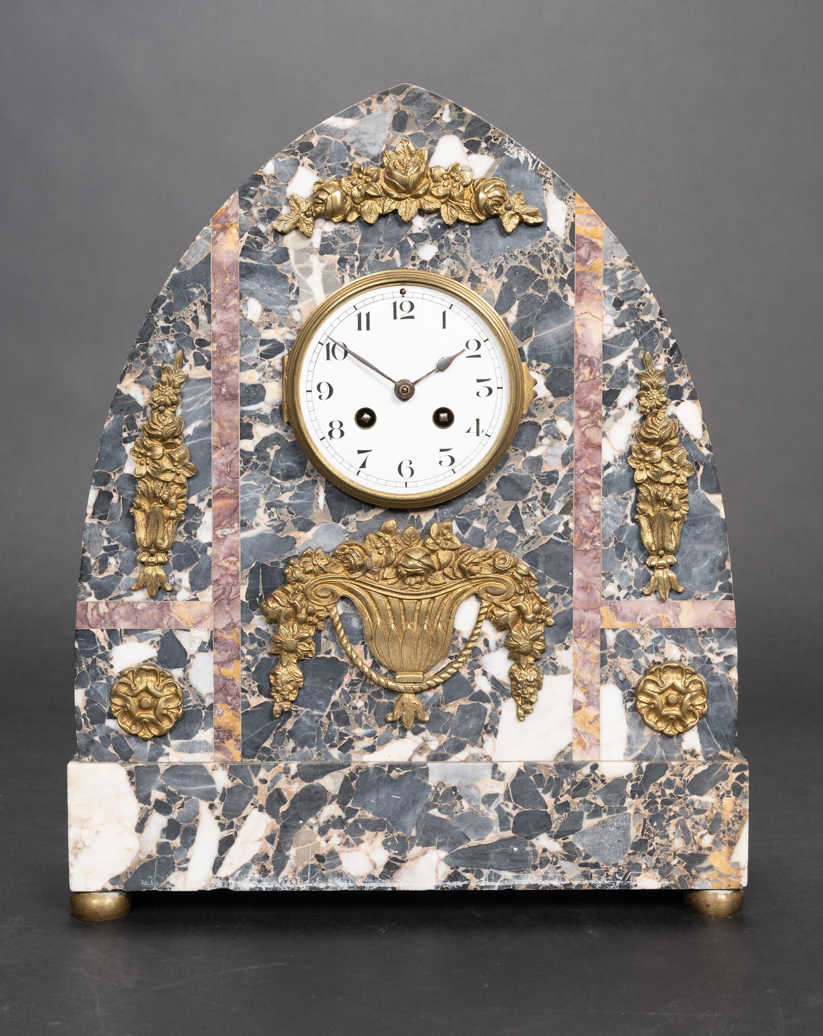 French Art Deco Marble Mantel Clock (1 of 8)