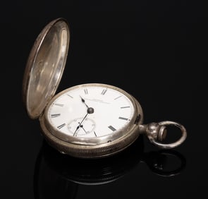 Illinois Springfield Watch Co Silver Pocket Watch