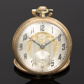 Illinois Springfield Watch Co 14K Gold 17j Centennial Pocket Watch