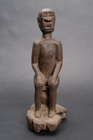 Hand Carved Wood Ancestor Figure Zaire