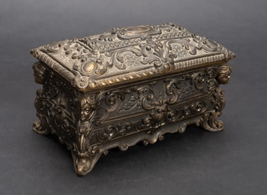 Italian Brass Jewelry Casket