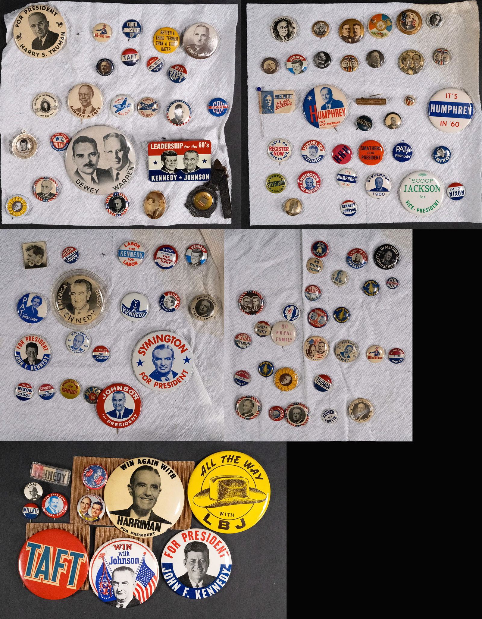 1960s Political Pin Group Collection Lot (1 of 10)
