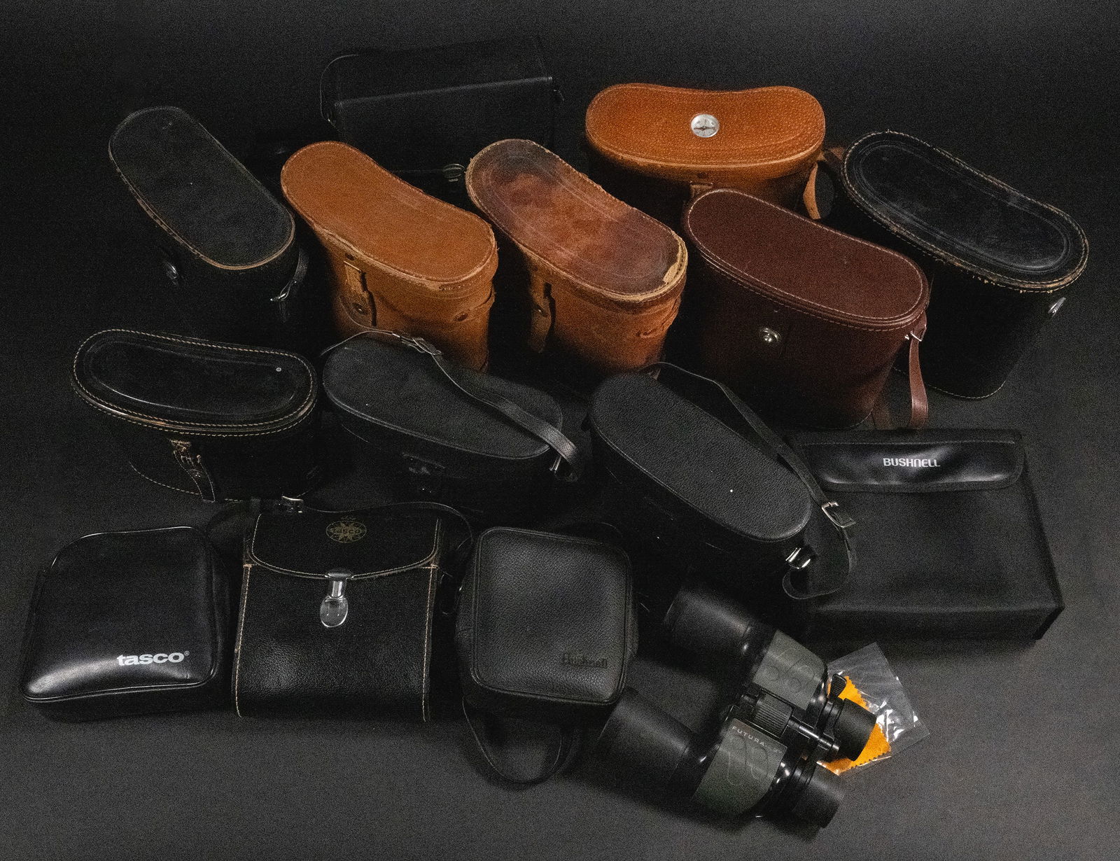 20th c. Binocular Collection Group Lot 16 Pairs w/ Holsters (1 of 20)