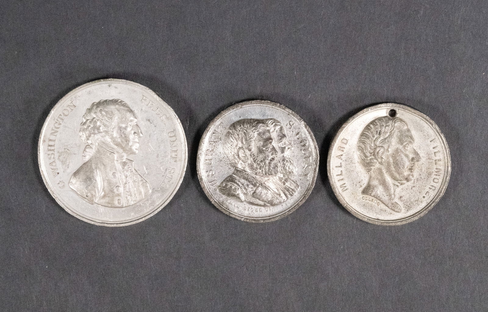 19th Century US Campaign Token Collection Grant Washington Fillmore (1 of 6)