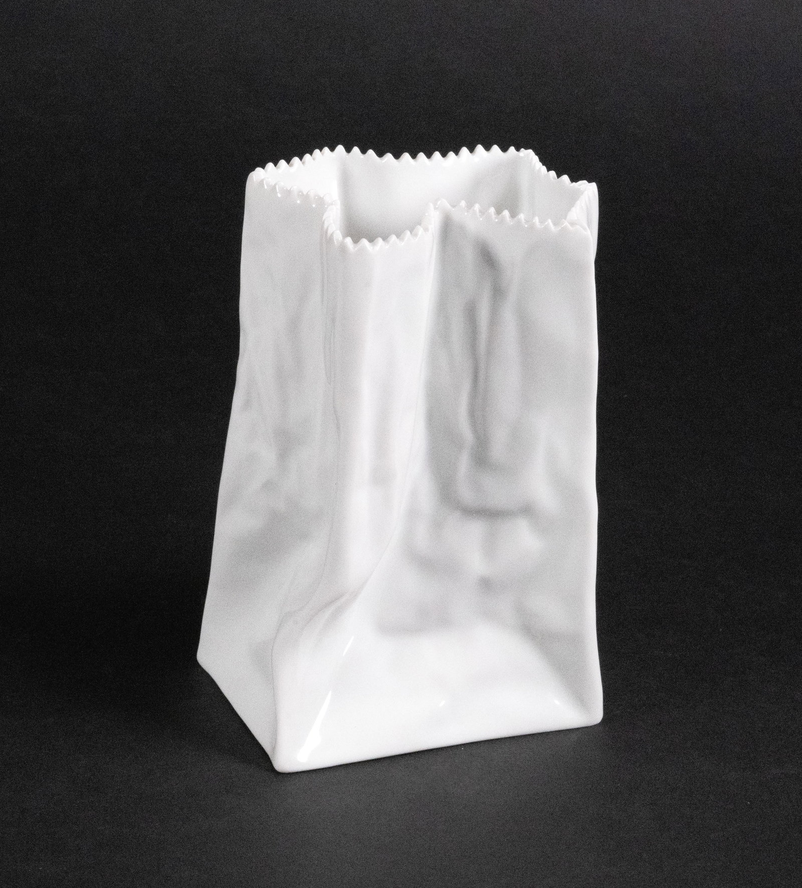 Tapio Veli Ilmari Wirkkala ( Finnish 1915-1985) Rosenthal Porcelain Paper Bag Figural Vase (1 of 5)