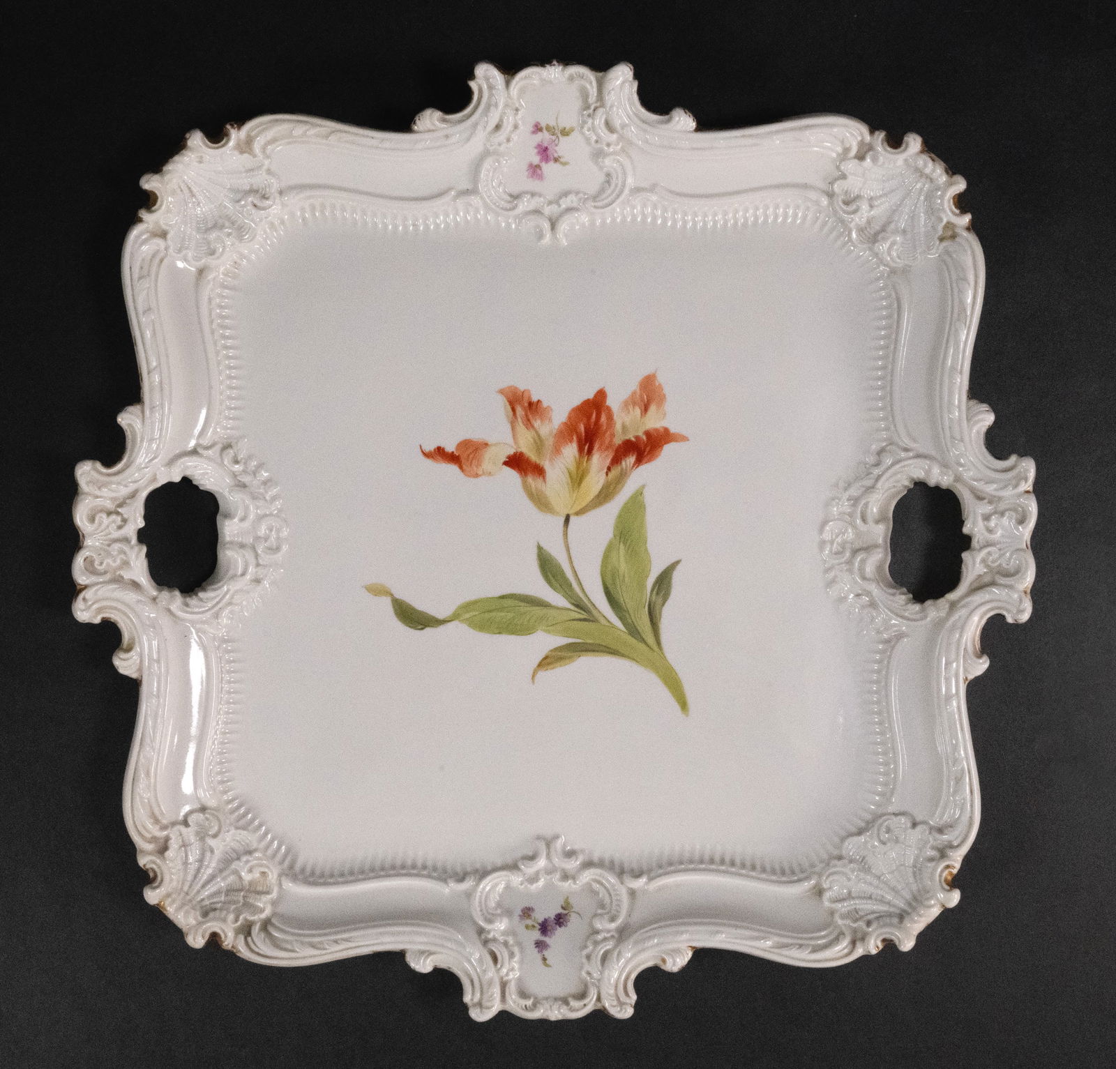 German Meissen Floral Porcelain Serving Tray (1 of 6)