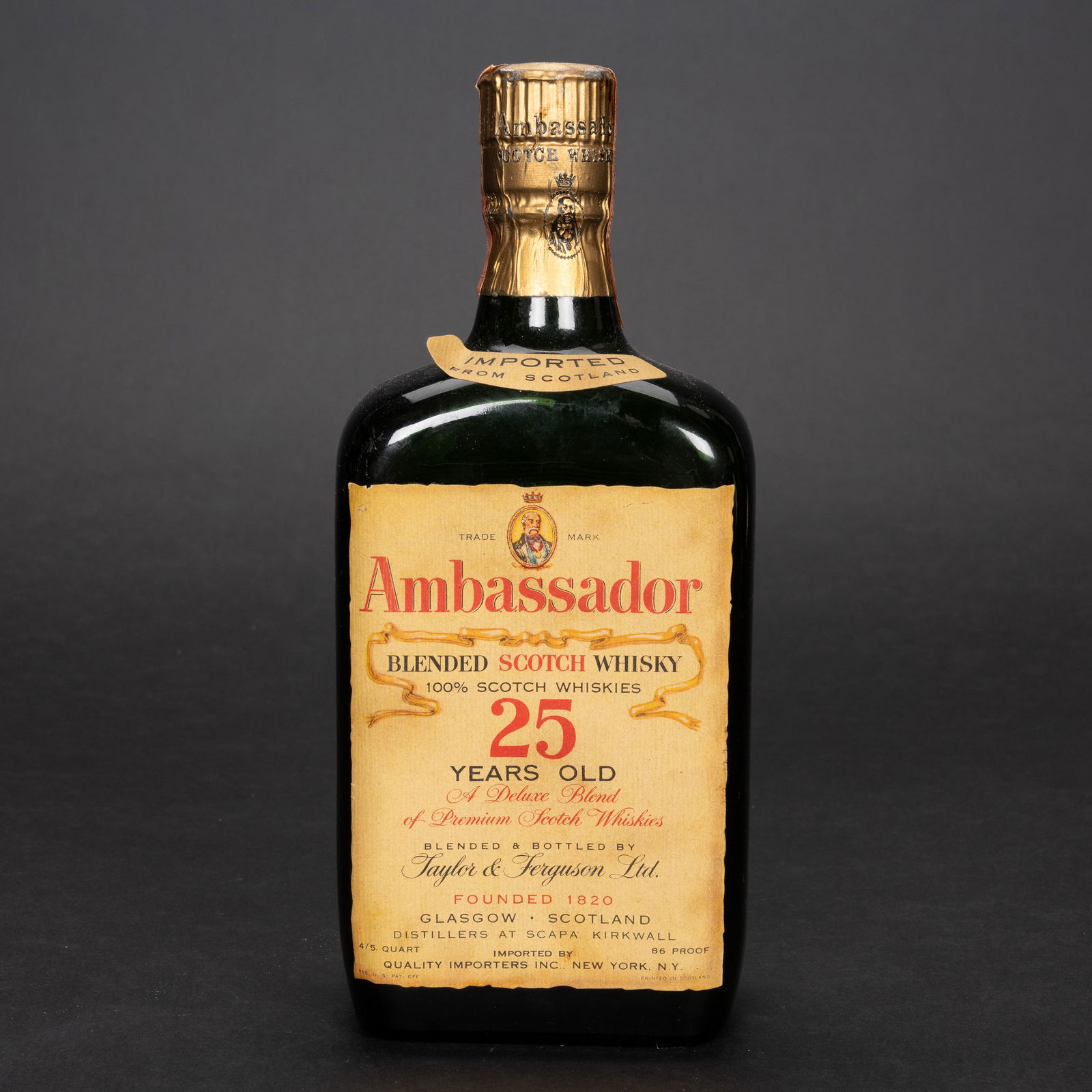 古酒1960年　ギブソンオリンピック16年カナディアンウイスキー 1960 Gibson Olympic 16 Year Old Canadian Whisky