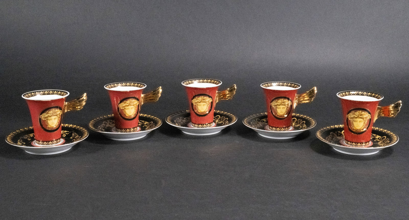 Rosenthal Versace "Medusa" Porcelain Coffee Set (1 of 6)