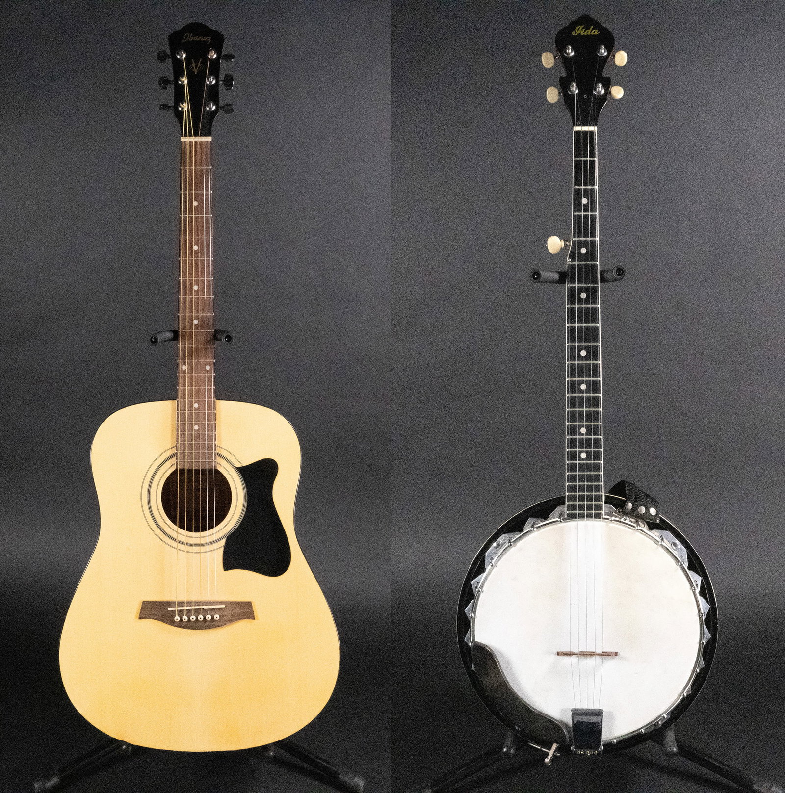 6 String Acoustic Guitar & 5 String Banjo Group Lot (1 of 18)