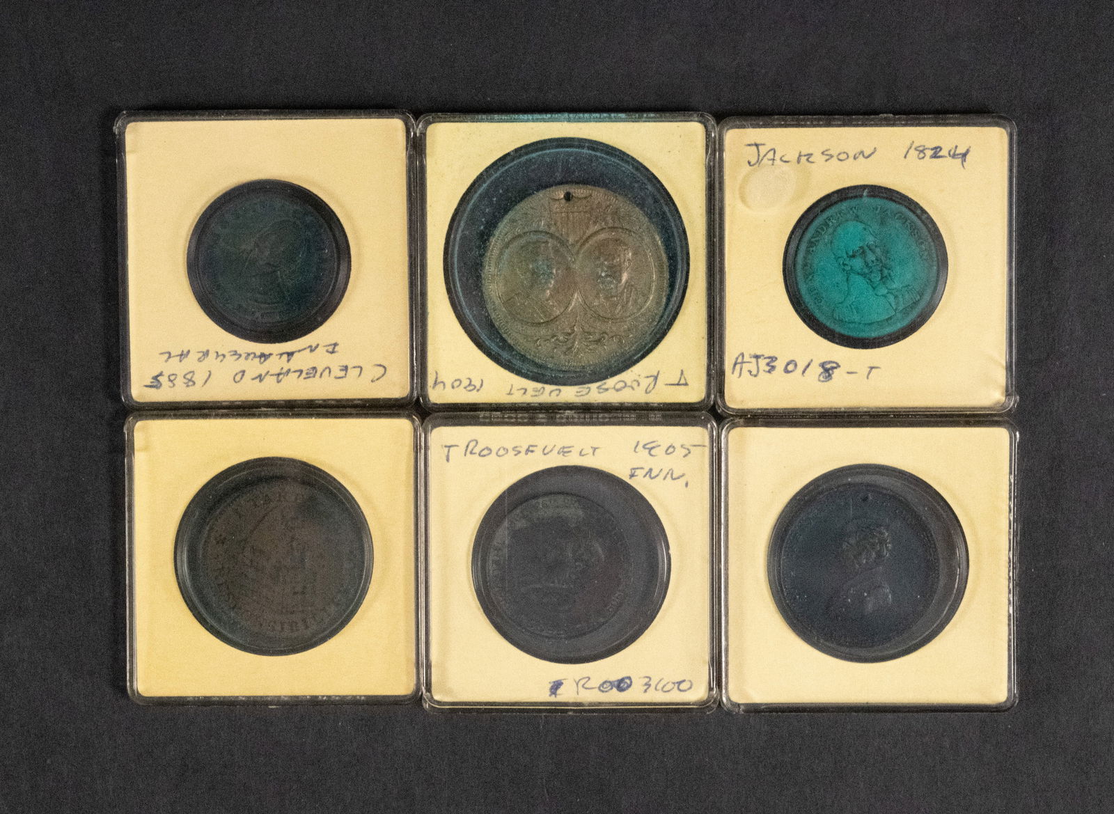 Presidential Campaign Token Medal Satirical Medals Collection Andrew Jackson Theodore Roosevelt (1 of 13)