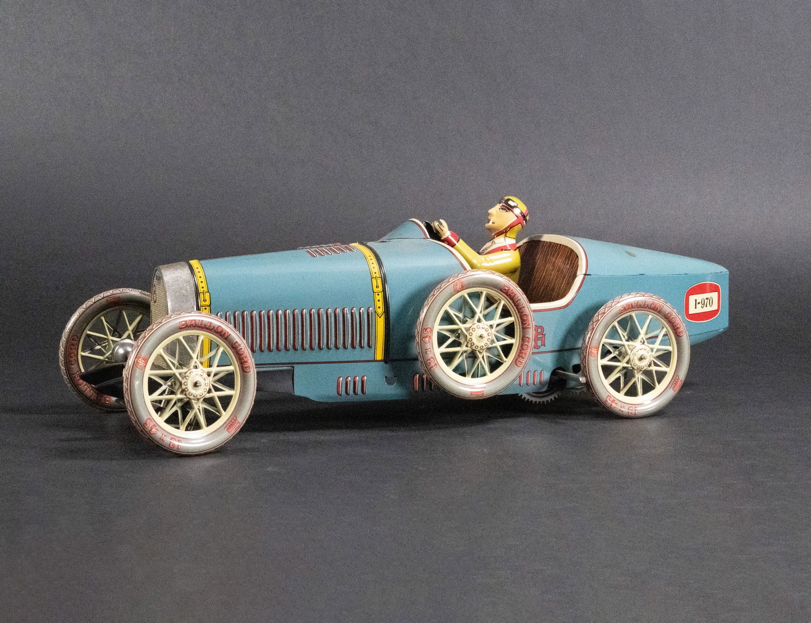 Paya Original Vintage Tin Toy Ref #970 Auto Bugatti-1930 Ltd No1003/5000 (1 of 9)
