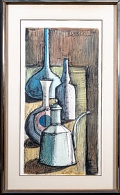 Lucio Ranucci (Italy b.1924-) Painting On Paper Signed & Dated