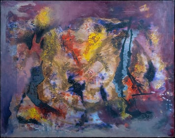 Elliot Lloyd (America b.1937-) Abstract Oil On Canvas