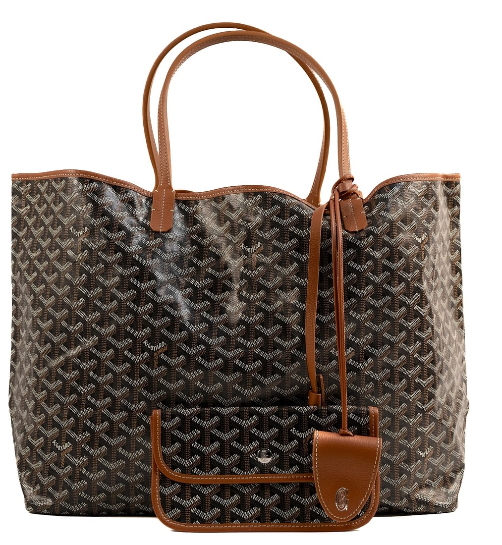 Goyard 'Saint Louis PM' Black Goyardine Tote Bag (1 of 20)