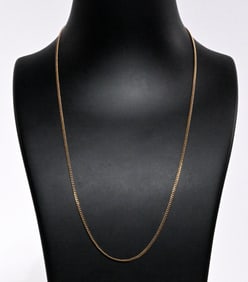 14K Gold Cable Chain Necklace