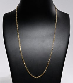 14K Gold Chain Necklace 18"L