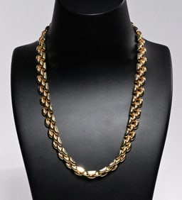14K Gold Italian Necklace Chain 16"L