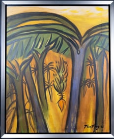 Flora Fong  (Cuba b.1949-) Oil on Canvas