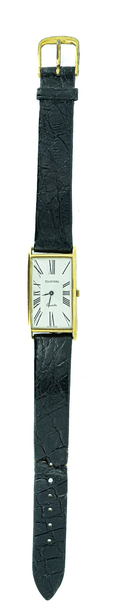 18K Gold Tourneau Men's Wristwatch (1 of 6)