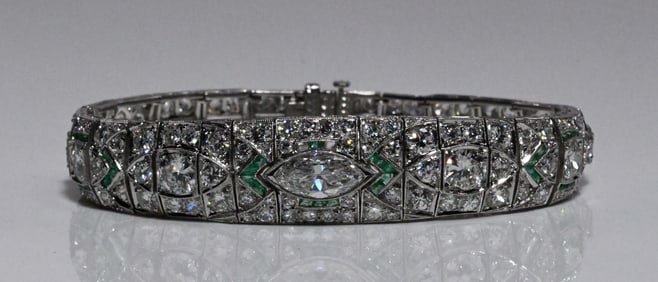 Art Deco Platinum & Diamond Bracelet