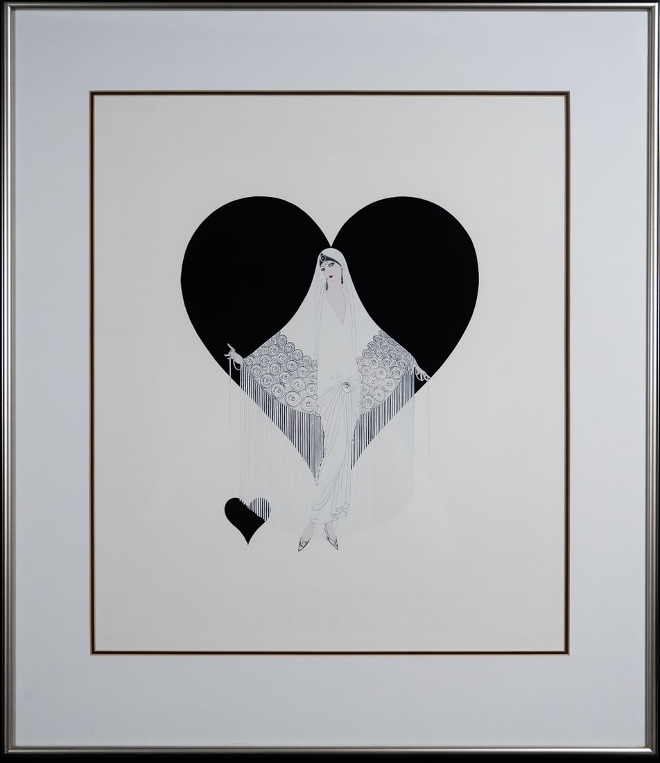 Erte (France Russa US 1892-1990) " Fringe Gown " (1 of 3)