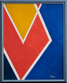 Larry Zox (America 1937-2006) Oil on Canvas