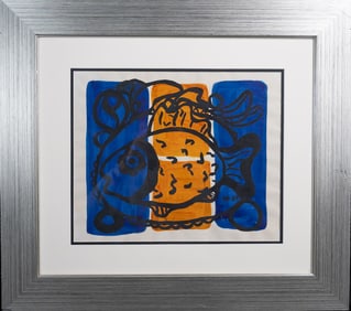 Amelia Pelaez (Cuba 1896-1968) Gouache And Watercolor On Paper