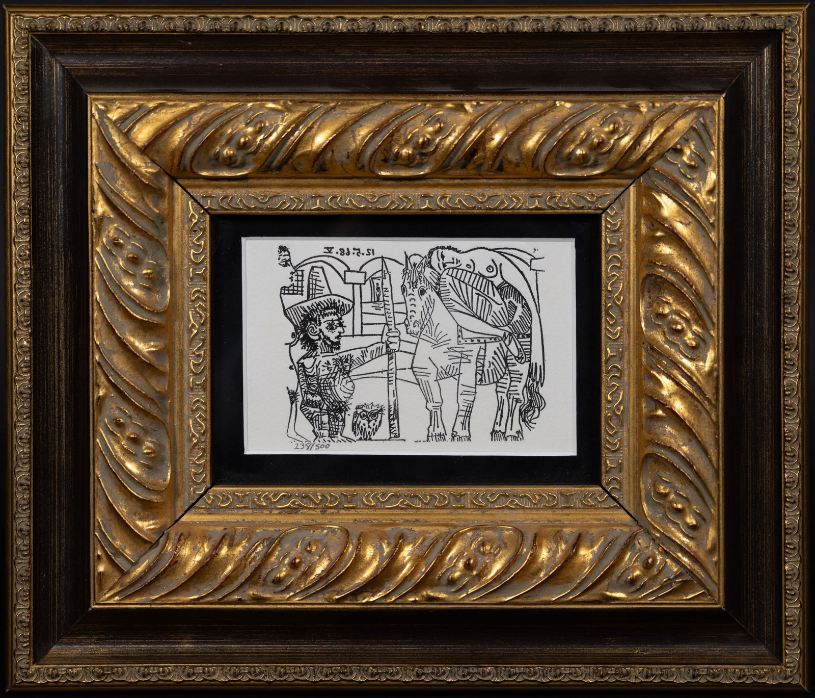 Pablo Picasso (Spain, 1881-1973) Couple Hibou Et Odalisque A Cheval (1 of 2)